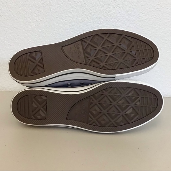 Converse NWOT 11.5 Men’s / 13.5 Women’s Chuck Taylor All Star Hi Blue Sneakers - Picture 6 of 14